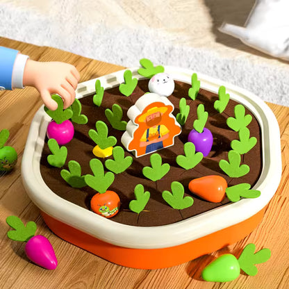 Jouet Montessori évolutif – Jeu éducatif de radis à tirer et tri des formes