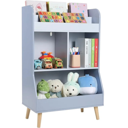Bibliothèque Montessori en bois – 3 niveaux
