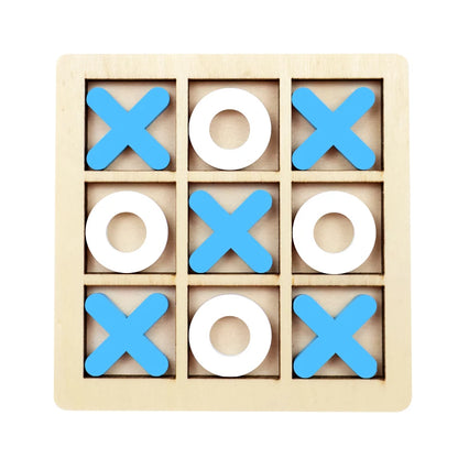 Jouet Montessori évolutif – Jeu de morpion en bois éducatif et puzzle logique