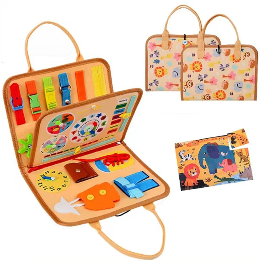 Jouet Montessori Évolutif – Busy Board Éducatif
