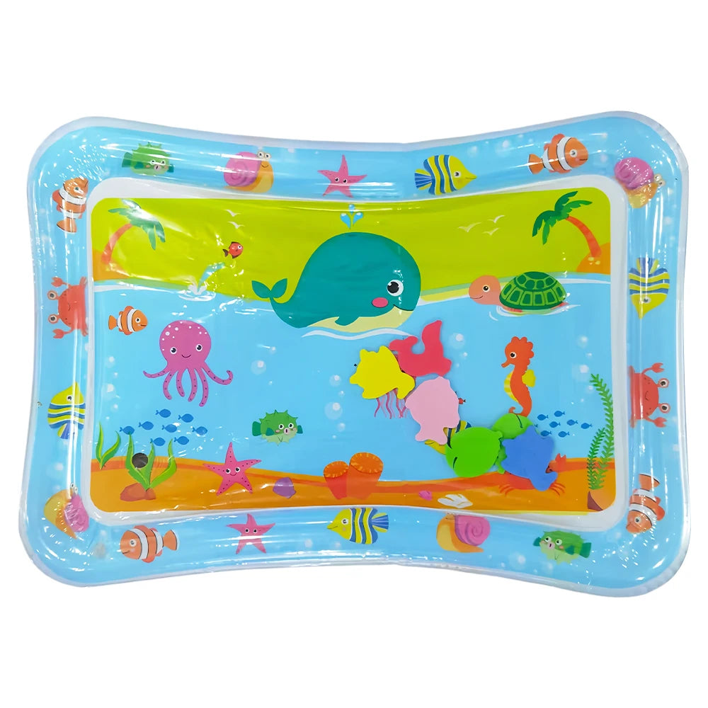 Tapis d’Éveil Aquatique Gonflable – Jeu Sensoriel Montessori Bébé