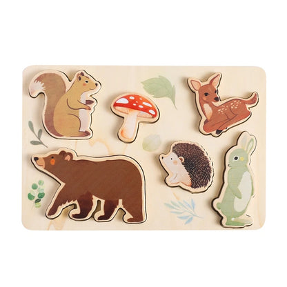 Puzzle éducatif en bois – Exploration Montessori évolutive