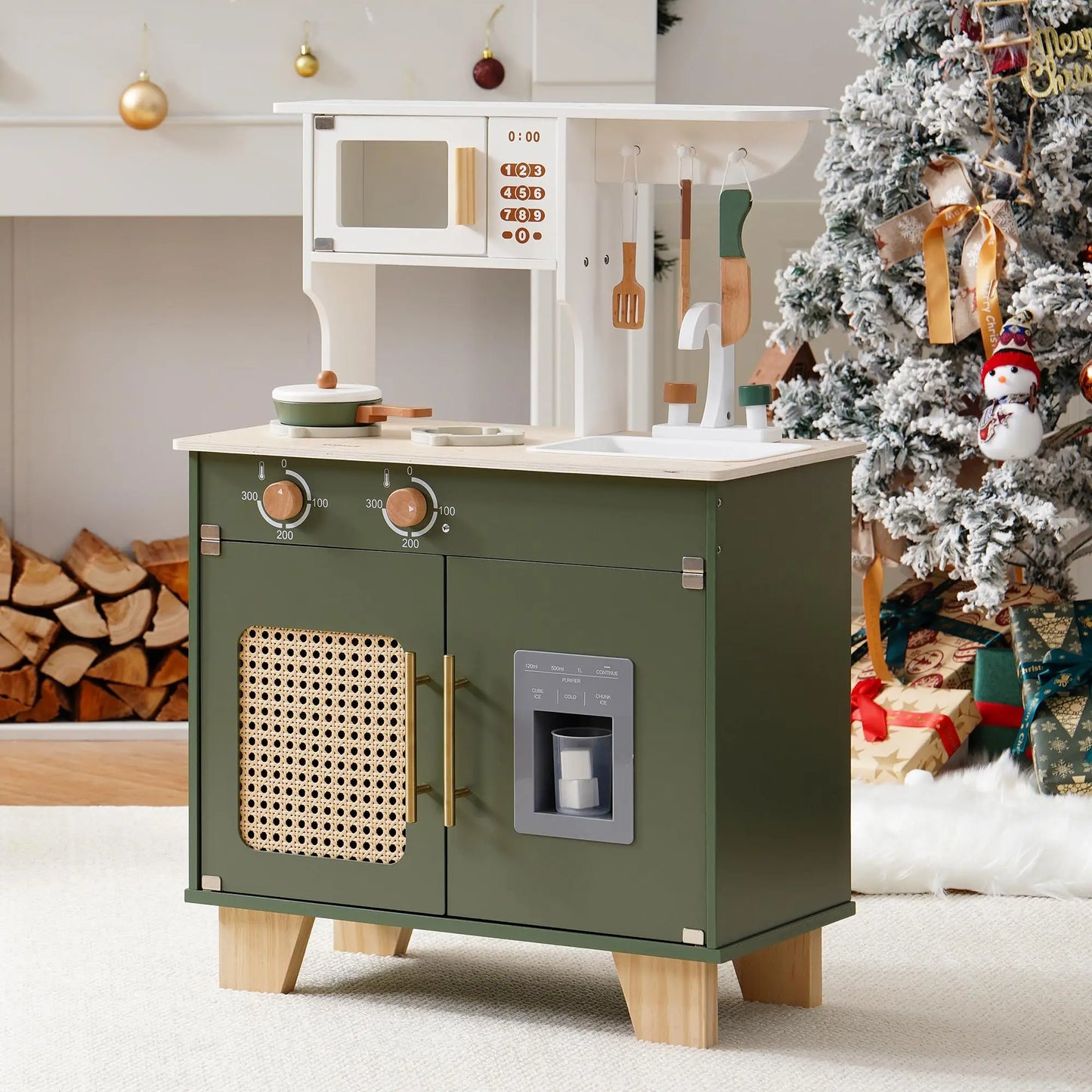 Cuisine en Bois Montessori pour Enfant – Jeu d’Imitation avec Accessoires