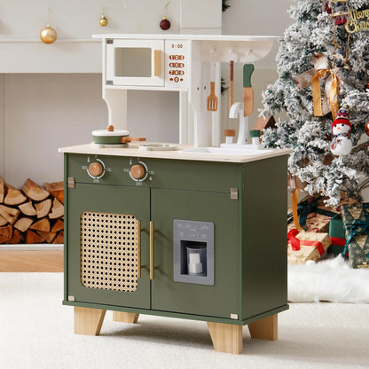 Cuisine en Bois Montessori pour Enfant – Jeu d’Imitation avec Accessoires