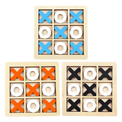 Jouet Montessori évolutif – Jeu de morpion en bois éducatif et puzzle logique