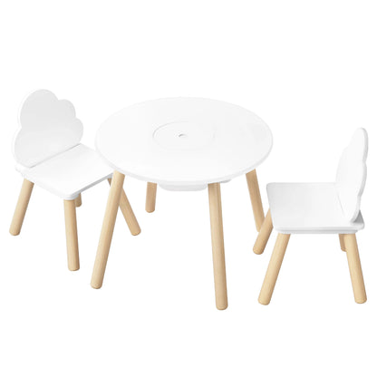 Table avec 2 Chaises Montessori en Bois – Ensemble d’Apprentissage et de Jeu