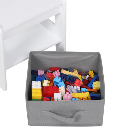Table et Chaises Montessori avec Rangement – Plateau Réversible et Tableau Noir
