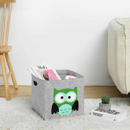 Boîte de rangement pour jouets Montessori – Cube pliable en feutre pour chambre d’enfant