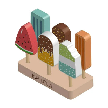 Stand de Crèmes Glacées en Bois Montessori – Jeu d’Imitation Marchand pour Enfants