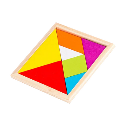 Jouet Montessori évolutif – Puzzle géométrique en bois 3D et jeu éducatif de formes
