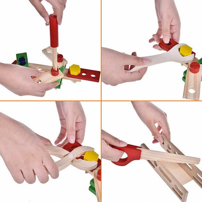 Coffret d’outils en bois – Jeu éducatif Montessori évolutif