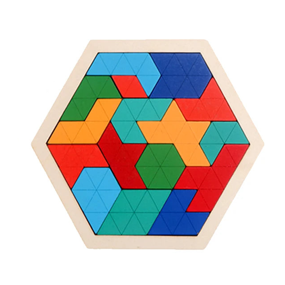 Jouet Montessori évolutif – Puzzle géométrique en bois 3D et jeu éducatif de formes